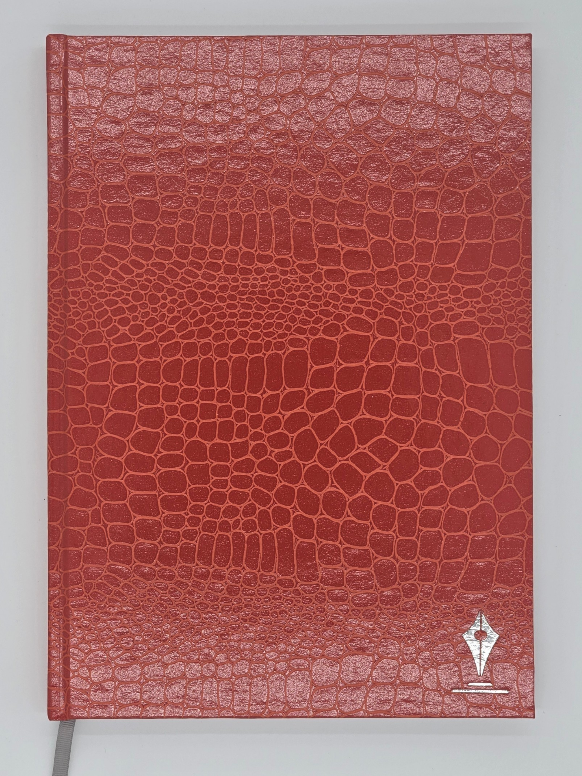 Croc Texture Notebook – Orange