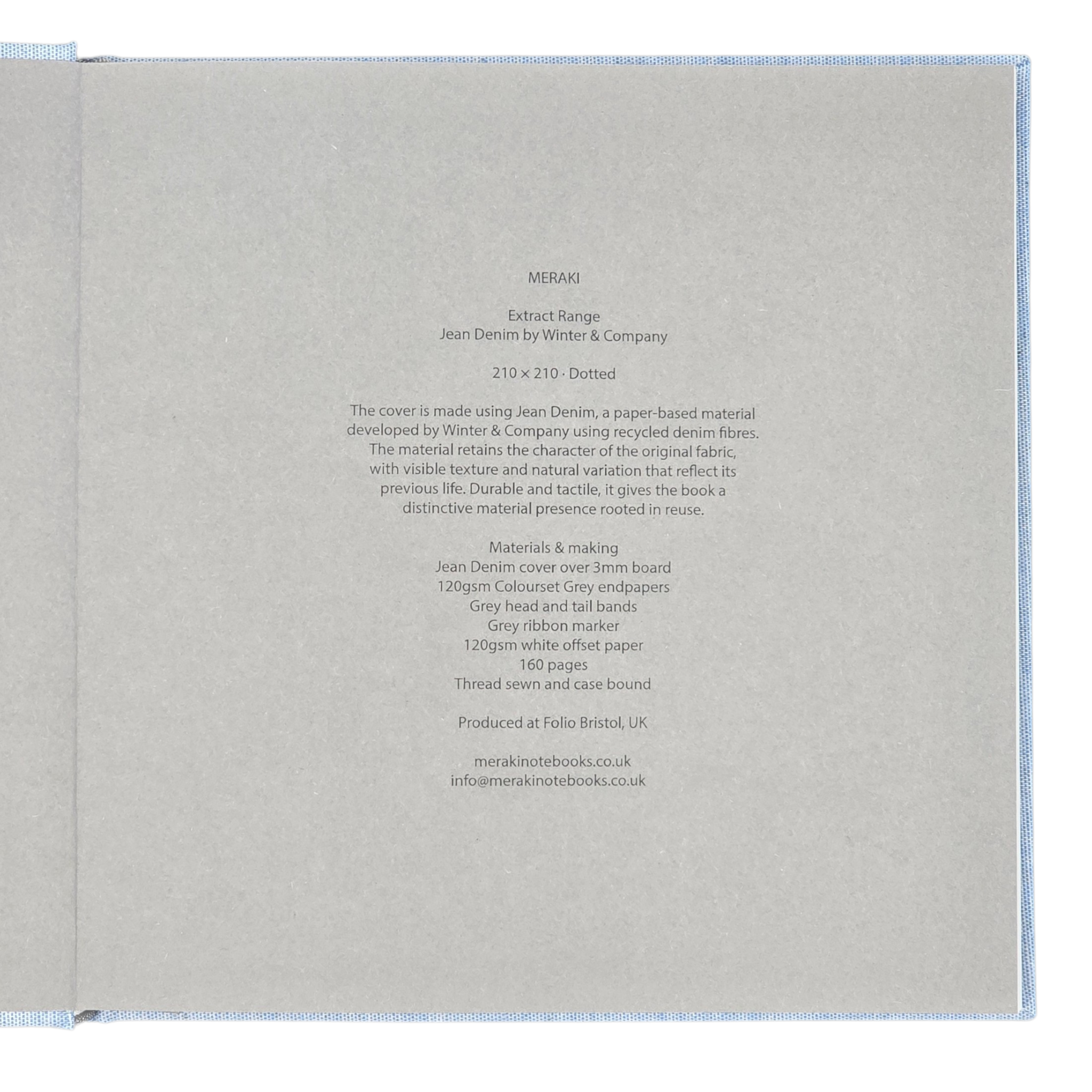 Denim Fibre Notebook